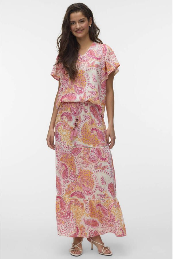 VERO MODA maxi rok roze - Foto 3