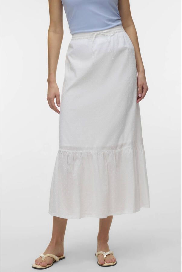 Vero Moda Uitlopende maxi-rok van puur katoen model 'TRINE'