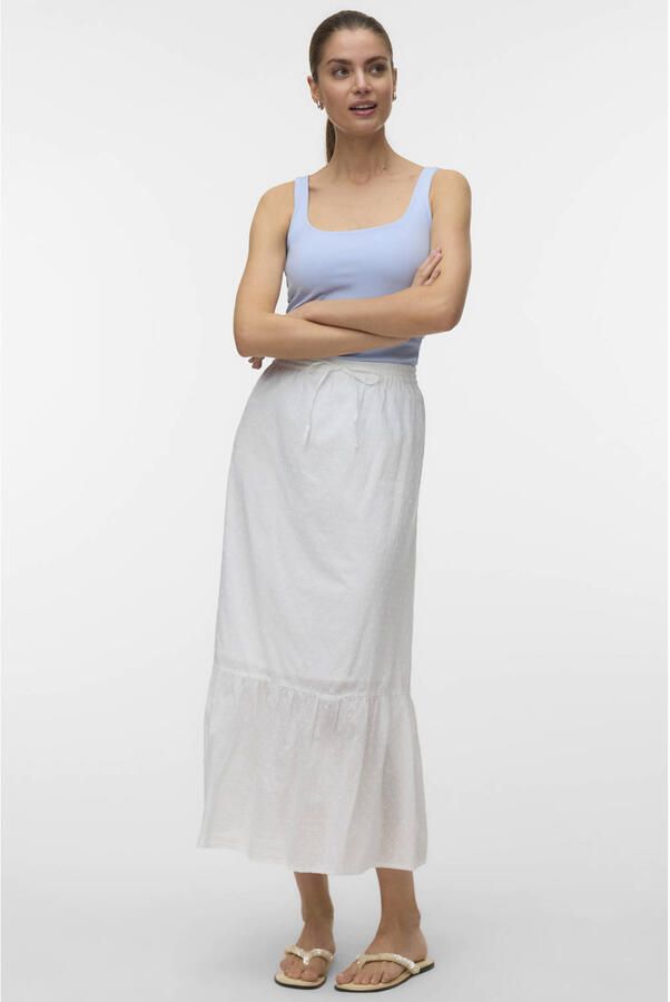 Vero Moda Uitlopende maxi-rok van puur katoen model 'TRINE' - Foto 3