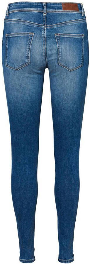 VERO MODA mid waist skinny jeans Lux met katoen VMLUX medium blue denim - Foto 2