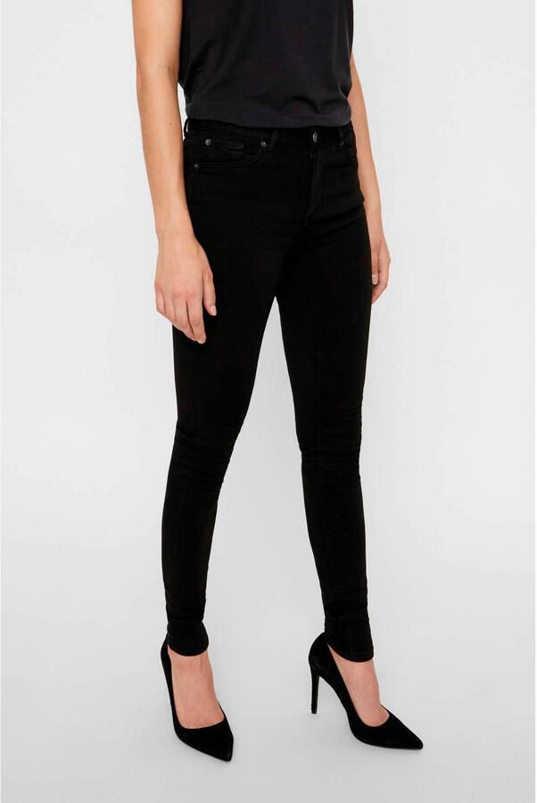 Vero Moda Vmlux NW Super S Jeans Ba037 Noos G: Zwart | Freewear Zwart Black Dames - Foto 2