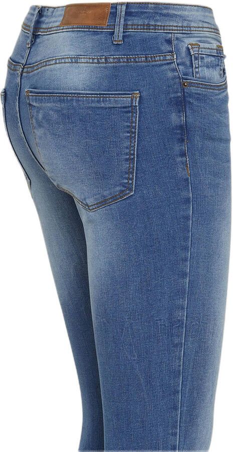 VERO MODA mid waist skinny jeans VMTANYA medium blue denim - Foto 2
