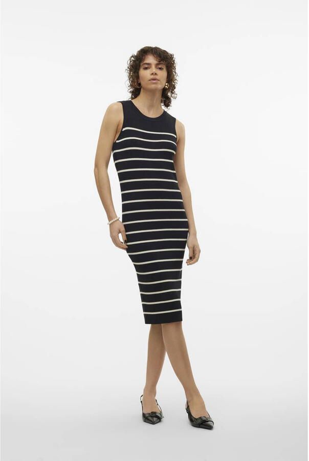 VERO MODA midi jurk gebreid zwart - Foto 2