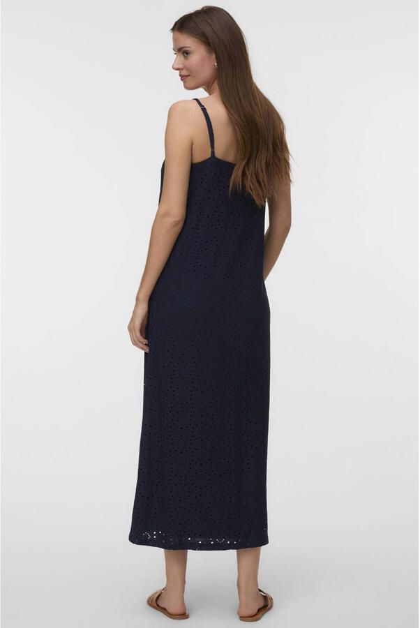 VERO MODA midi jurk marineblauw - Foto 2