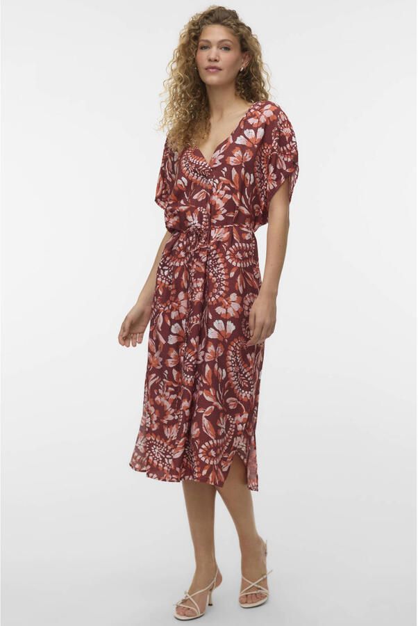 VERO MODA midi jurk met paisley print