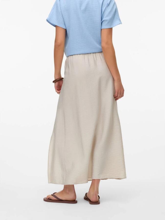 VERO MODA midi rok lichtgrijs - Foto 2