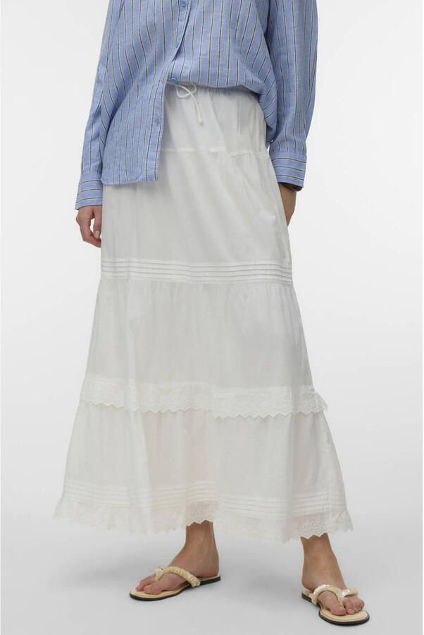 VERO MODA midi rok wit