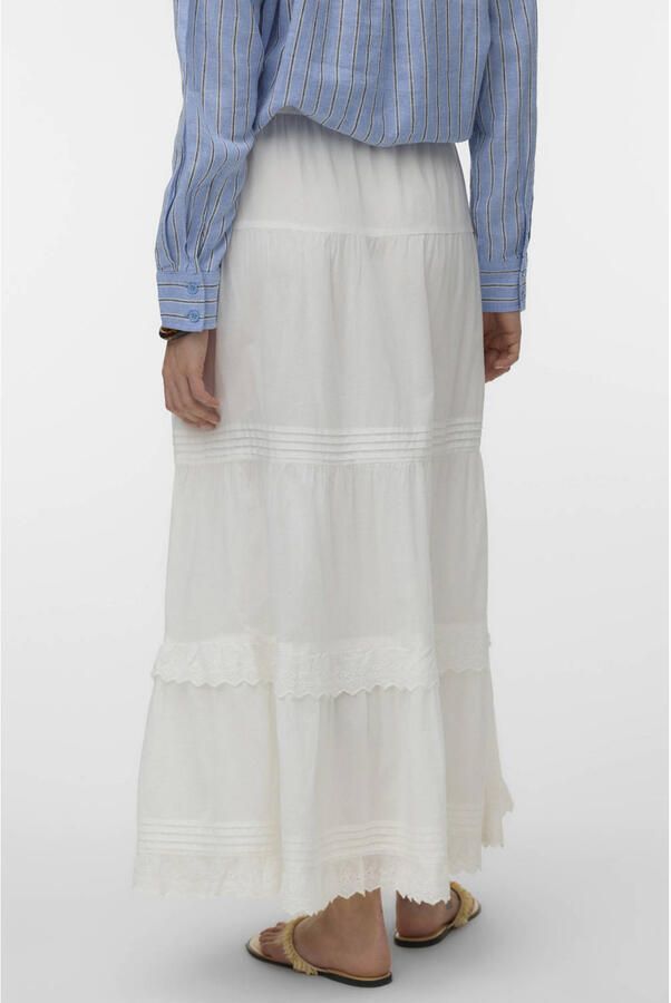 VERO MODA midi rok wit - Foto 3