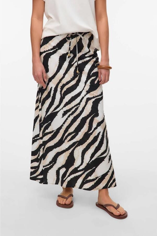 VERO MODA midi rok zwart
