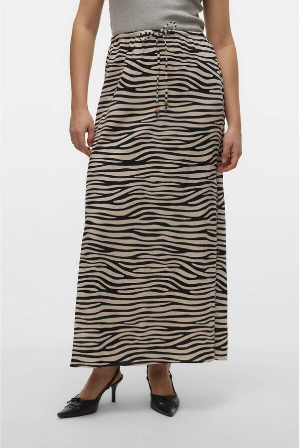 VERO MODA midi rok zwart