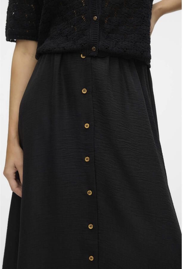 Vero Moda Maxirok VMMELANEY HW BUTTON CALF SKIRT WVN NOOS