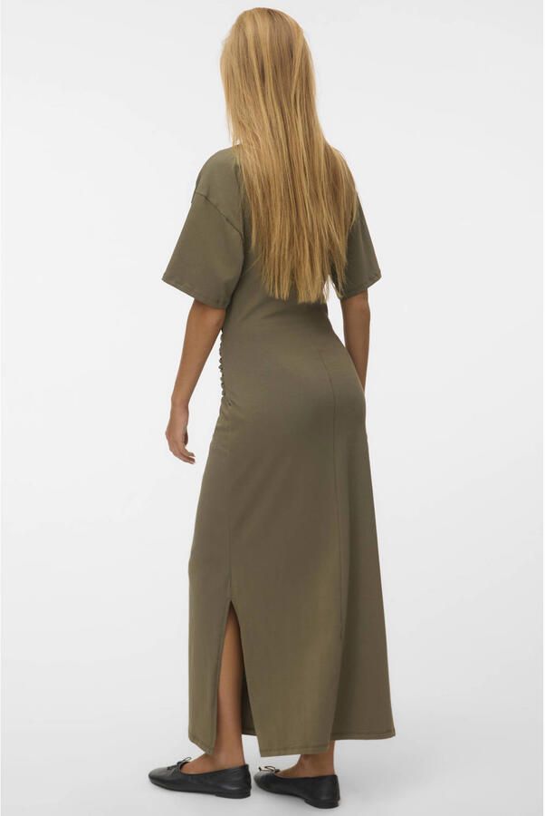 VERO MODA midi T-shirtjurk lichtgeel - Foto 4