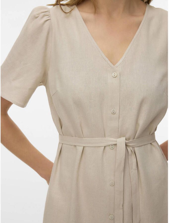 VERO MODA mini jurk beige - Foto 2