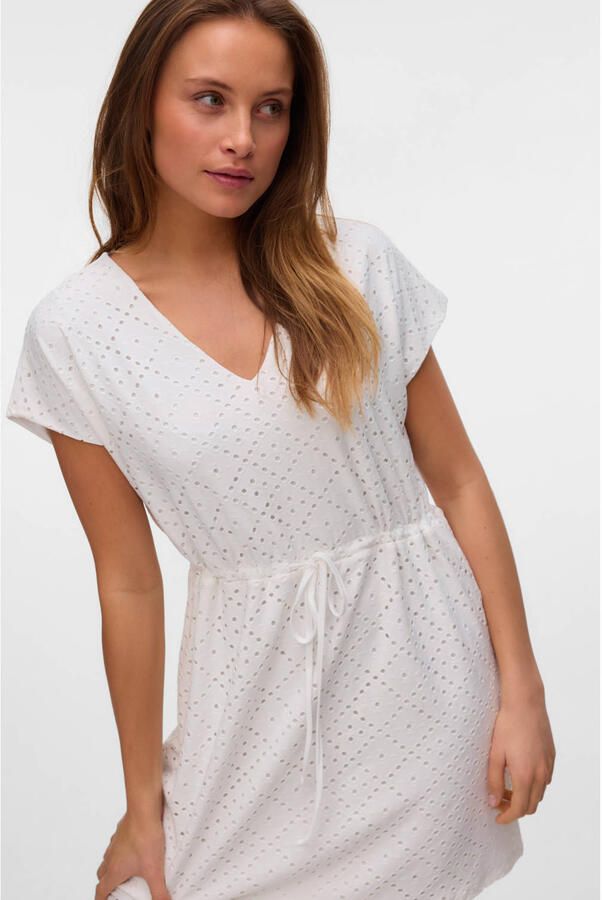 Vero Moda Getailleerde mini-jurk met ajourpatroon model 'TASSA' - Foto 3