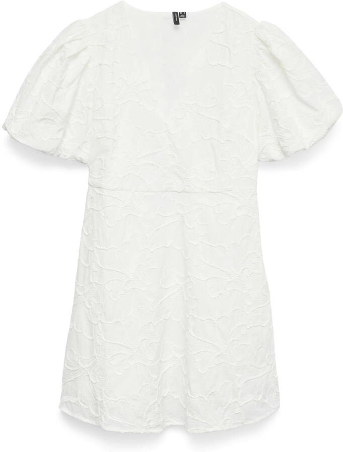 VERO MODA mini jurk broderie wit - Foto 2