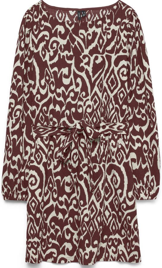 VERO MODA mini jurk donkerrood - Foto 3