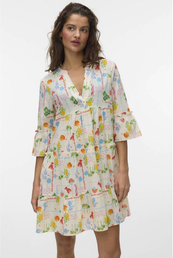 VERO MODA mini jurk ecru