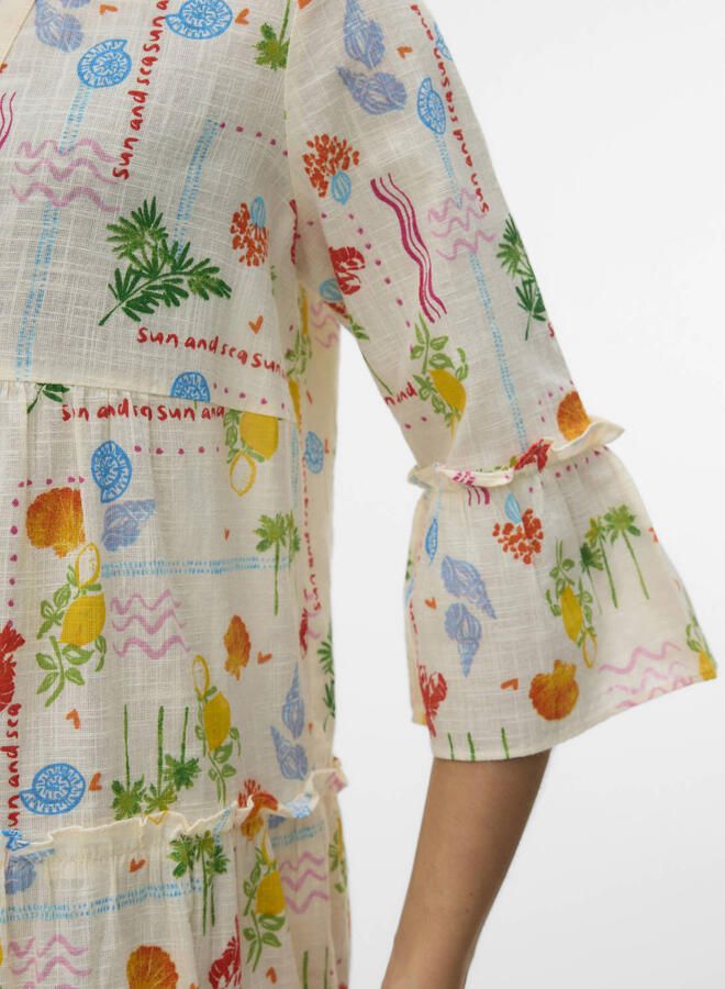 VERO MODA mini jurk ecru - Foto 2