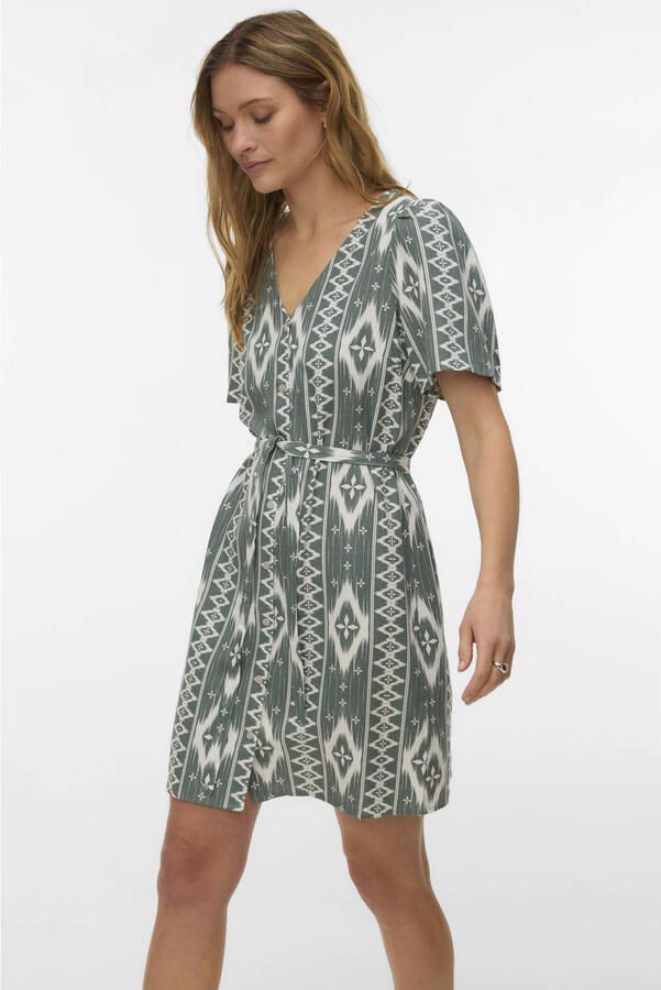 VERO MODA mini jurk groen - Foto 3
