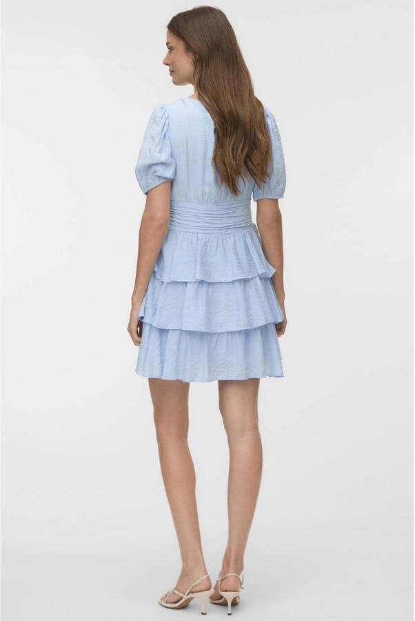 VERO MODA mini jurk lichtblauw - Foto 3