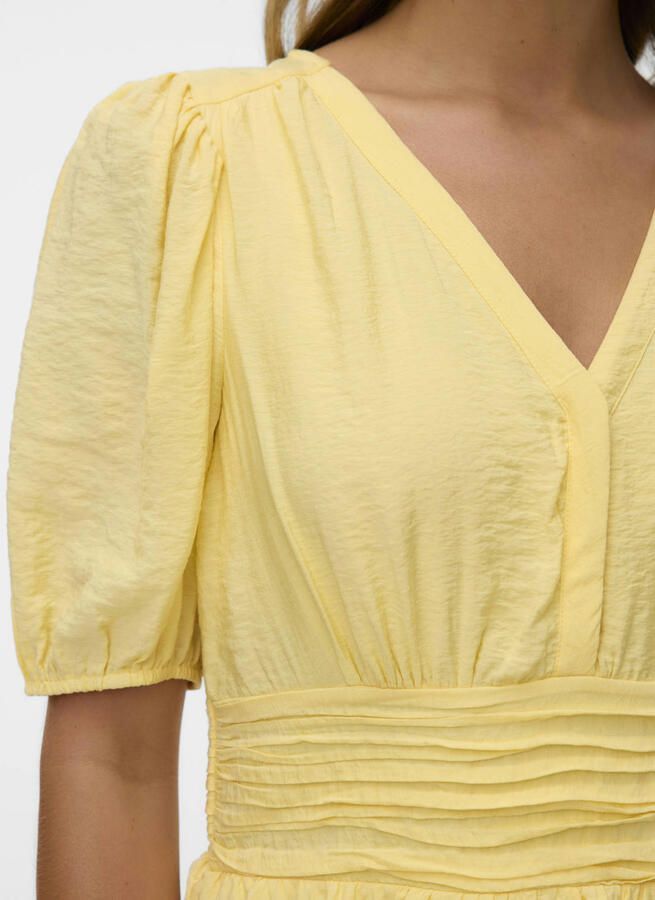 VERO MODA mini jurk lichtgeel - Foto 2