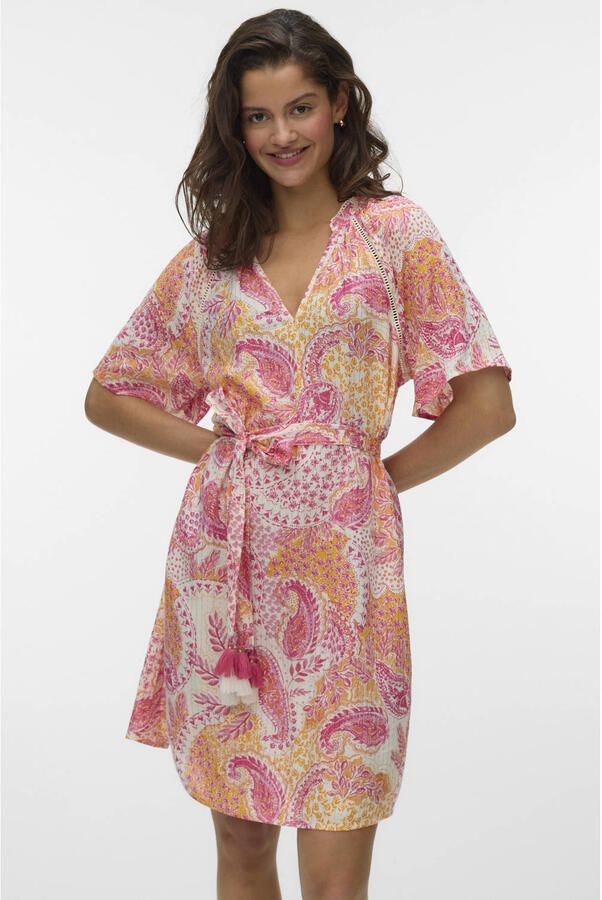 VERO MODA mini jurk roze