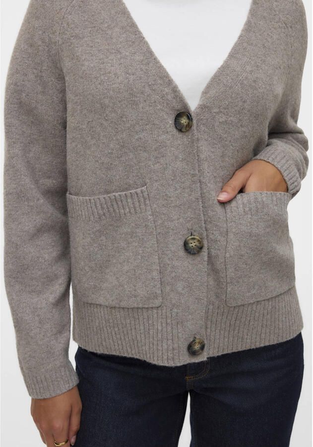 Vero Moda Vest VMBOOM LS V-NECK BUTTON CARDIGAN GA NOOS