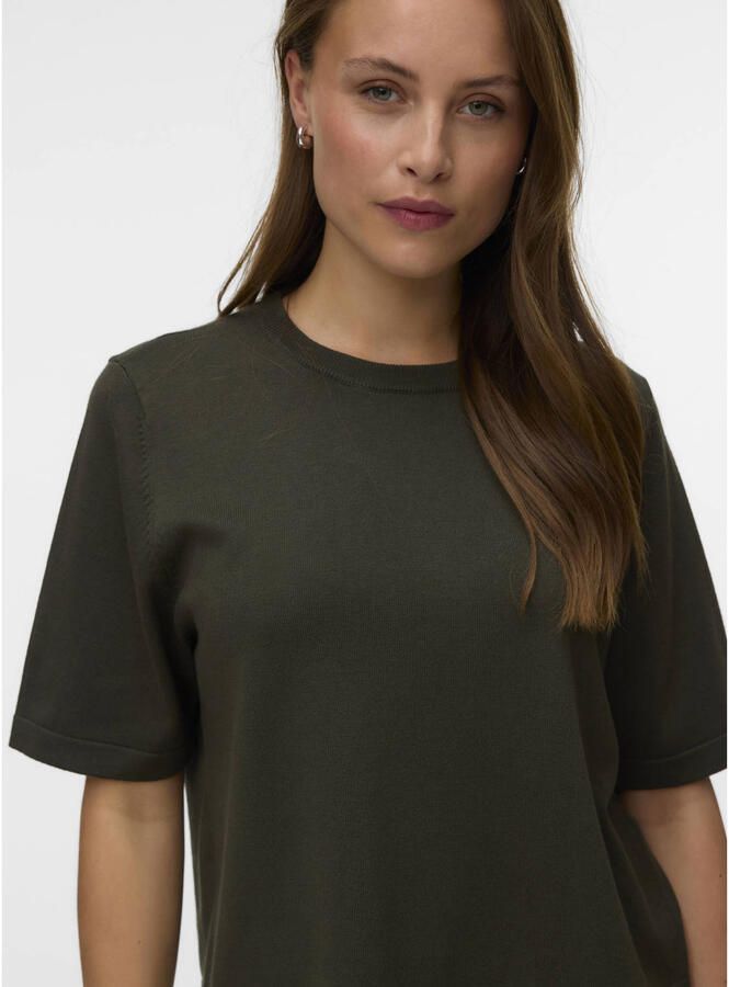 VERO MODA oversized gebreide trui donkergroen - Foto 2