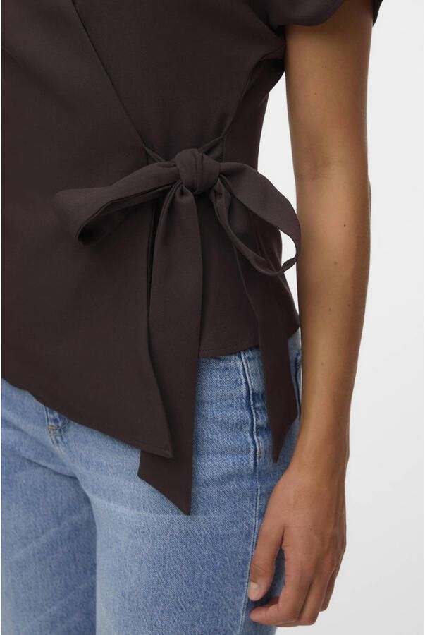 VERO MODA overslagtop bruin - Foto 2