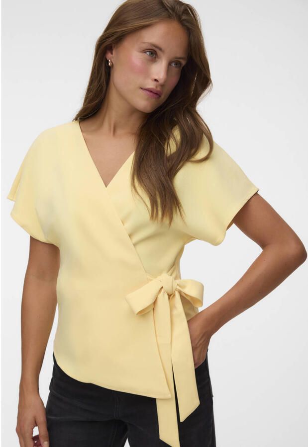 VERO MODA overslagtop geel - Foto 2