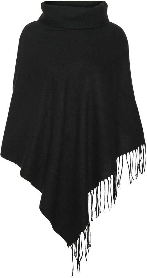 VERO MODA poncho VMKLEO zwart - Foto 3