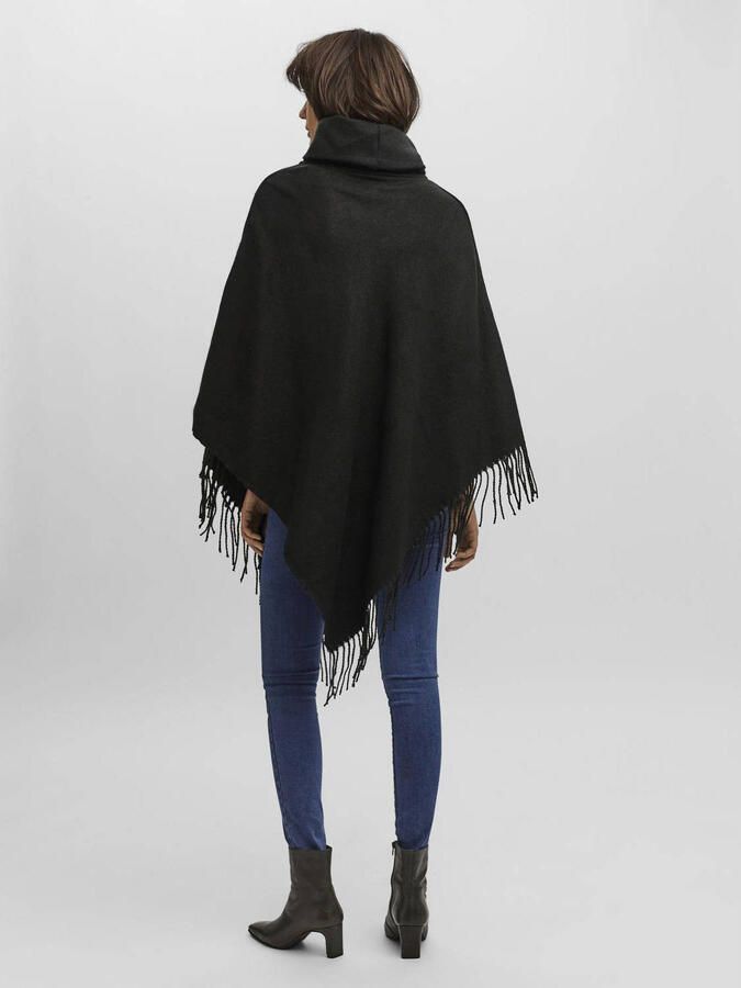 VERO MODA poncho VMKLEO zwart - Foto 2