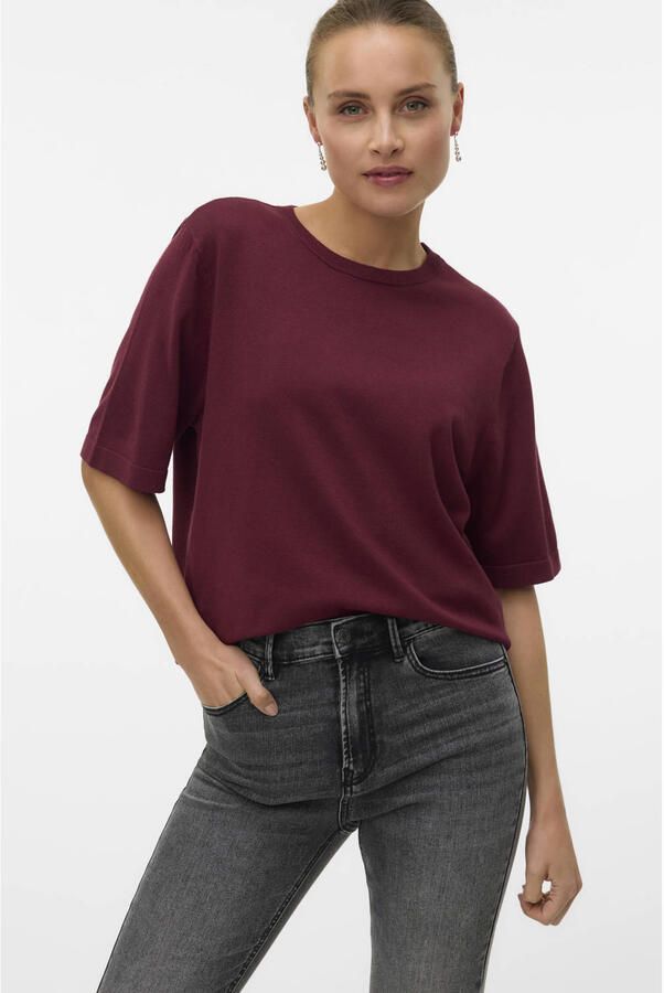 Vero Moda Trui met korte mouwen VMSILJE 2 4 O-NCK OVERSIZE PULL GA NOOS - Foto 2