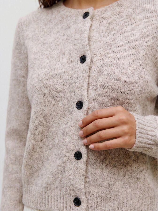 Vero Moda Regular fit gebreid jack met wol en knoopsluiting model 'NOVAH' - Foto 2