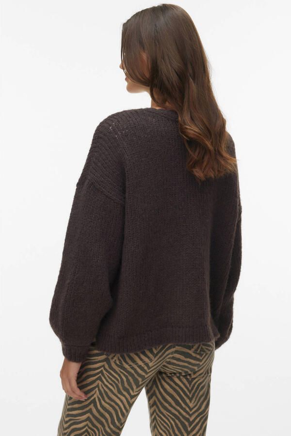 Vero Moda Loose fit gebreid jack met ballonmouwen model 'MAYBE' - Foto 3