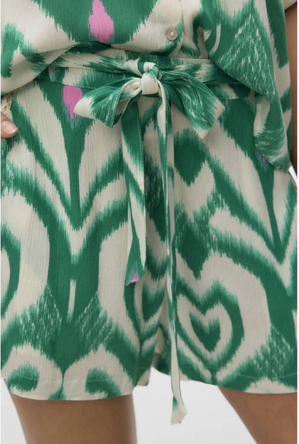 VERO MODA rechtvallend high waist casual short groen