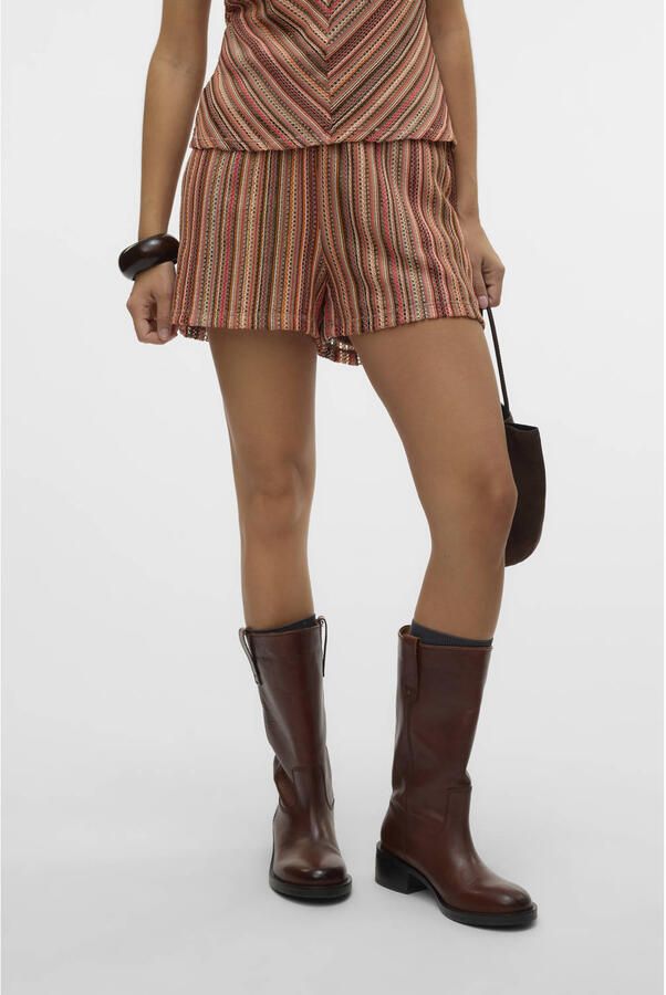 VERO MODA rechtvallend regular waist casual short multi crochet - Foto 2