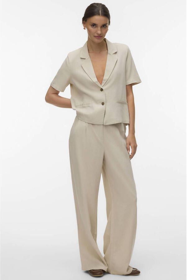 VERO MODA regular blazer beige - Foto 3
