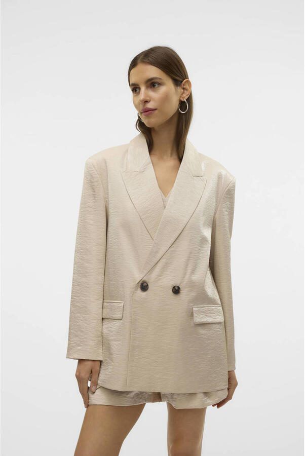 VERO MODA regular blazer ecru