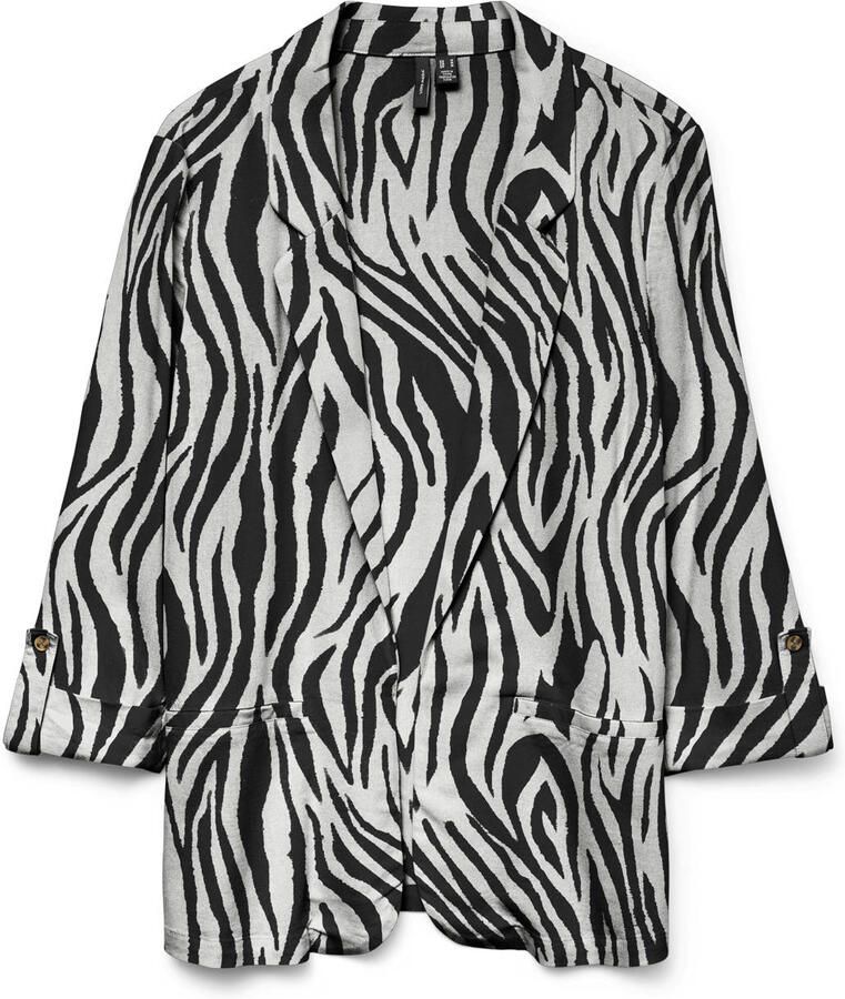 Vero Moda Loose fit korte blazer van mix van viscose en linnen model 'JESMILO'