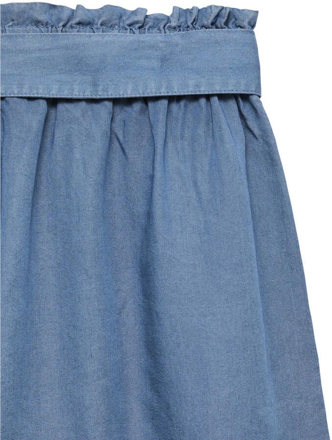 VERO MODA regular high waist paperbag short blauw - Foto 3