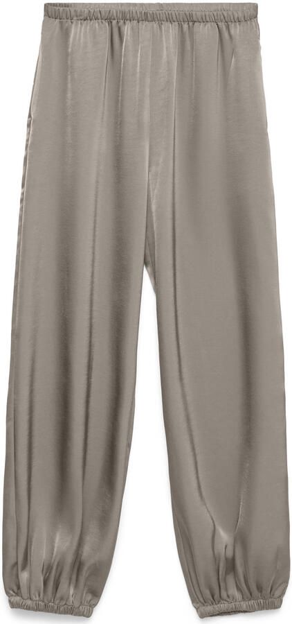 VERO MODA regular waist ballon casual broek taupe