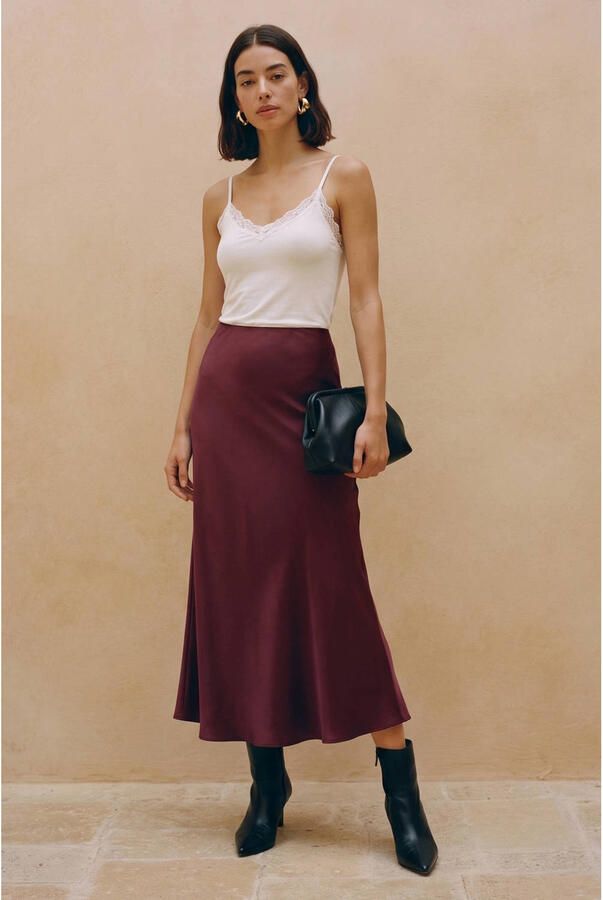 Vero Moda Uitlopende maxi-rok met elastische band model 'MERLE'