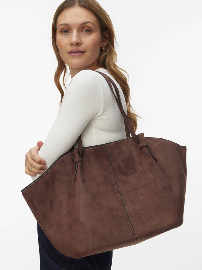 VERO MODA shopper VMRODITTA donkerbruin - Foto 2