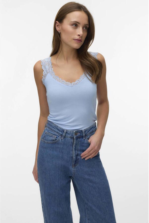 VERO MODA singlet lichtblauw