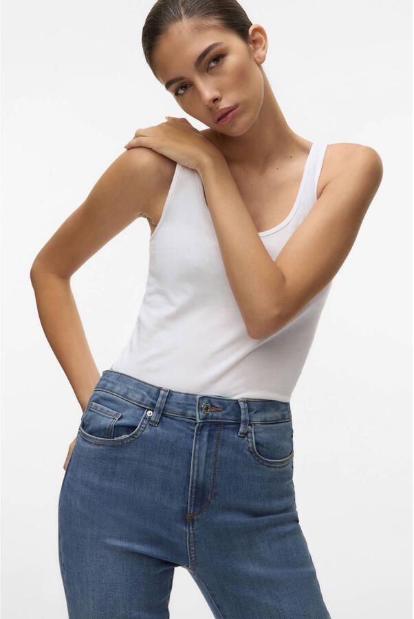 Vero Moda Stijlvolle Dames Tanktop Upgrade Jouw Zomergarderobe Wit Dames