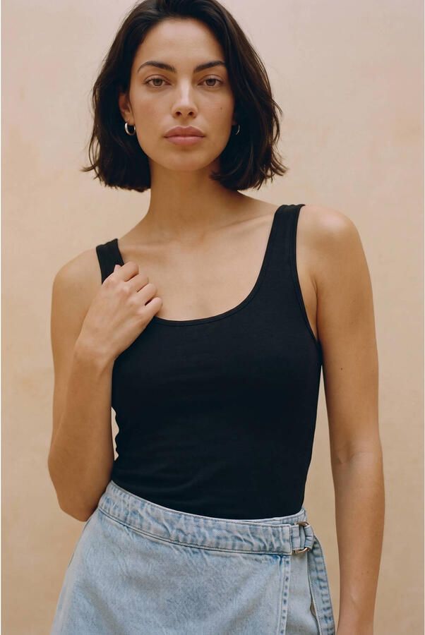 VERO MODA singlet VMMAXI met katoen zwart - Foto 3