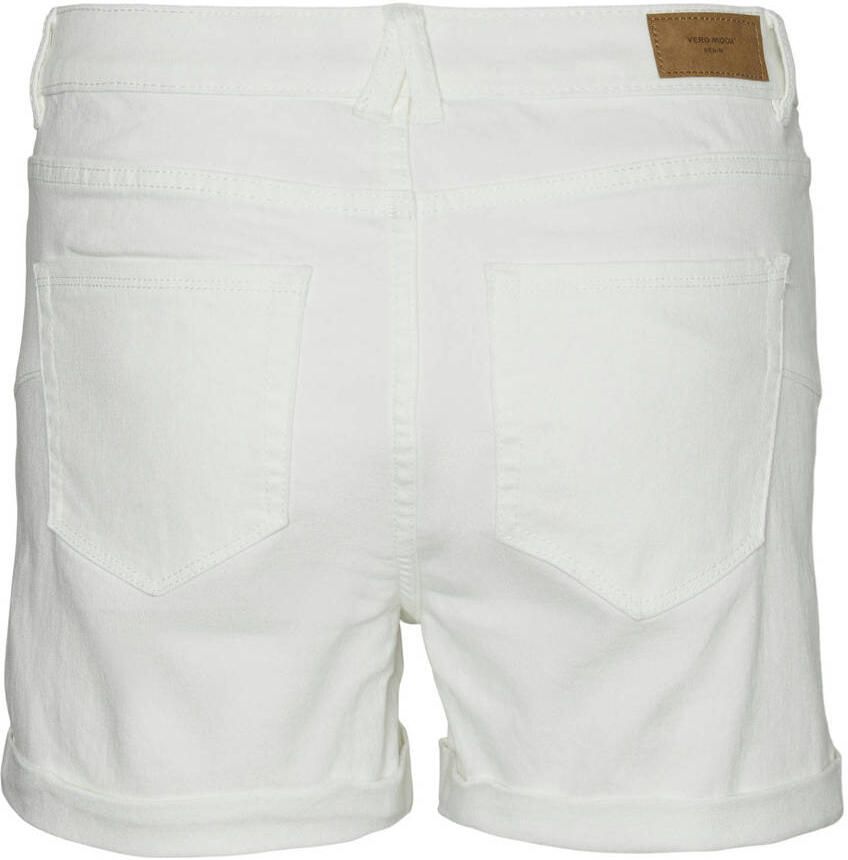 VERO MODA slim fit denim short VMLUNA ecru