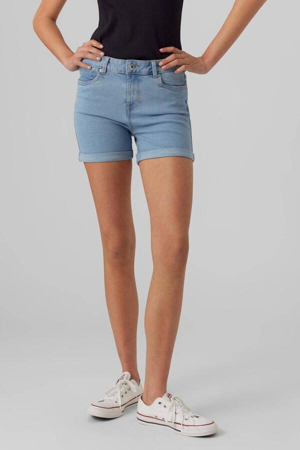 Vero Moda regular fit korte jeans van katoenmix model 'LUNA' - Foto 3