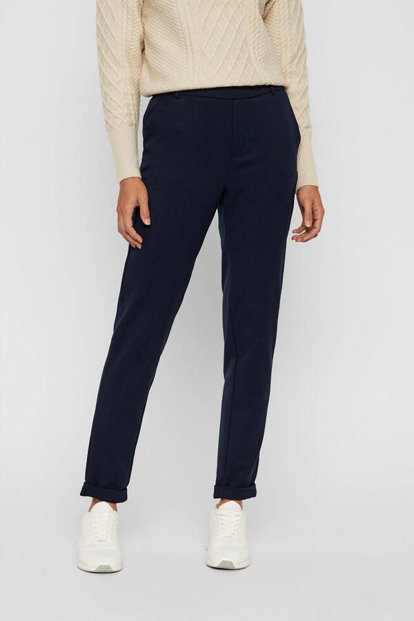 Vero Moda Loose fit stoffen broek met gestileerde opening model 'MAYA'